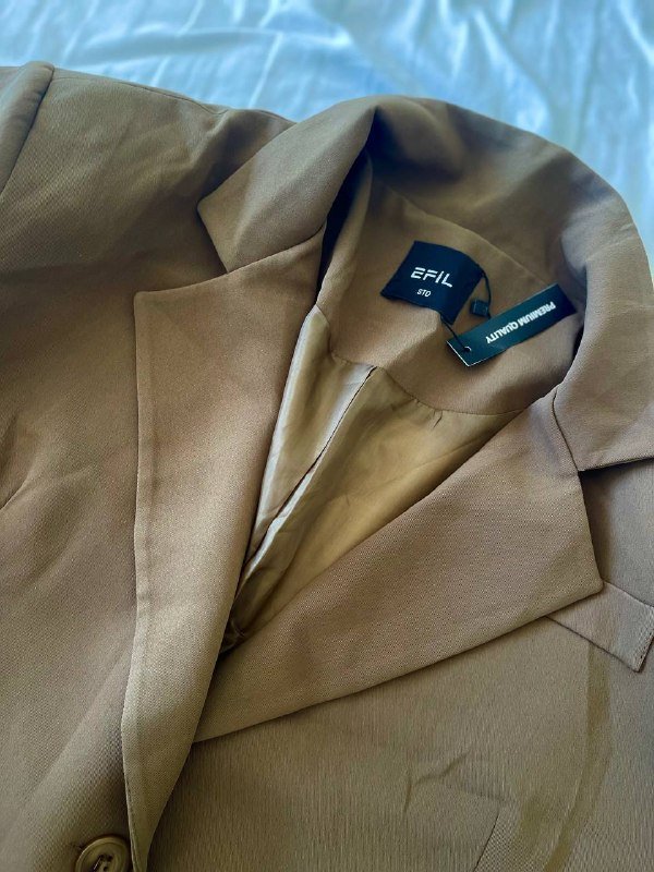 Пиджак коричневый мужской новый oversized L-XL