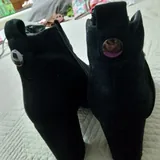 Black suede boots, size 37 2