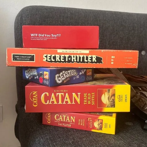 Geisters, Secret Hitler, Catan, WTF Did You Say
