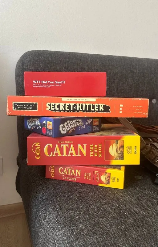 Geisters, Secret Hitler, Catan, WTF Did You Say
