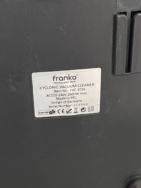 Franko 2600W Vacuum Cleaner 5