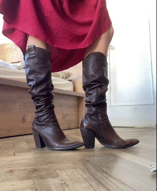 Платье, ботфорты кожаные размер 38,5 2