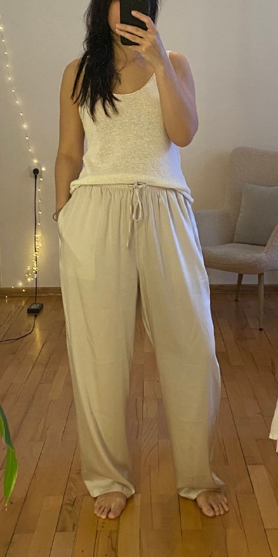 Брюки Uniqlo XL, шелковые, регулируемые, отличное состояние