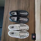 Кеды Vans, черные, белые 1