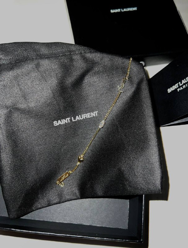 Оригинальный браслет Saint Laurent с шармом Opyum Heart 4