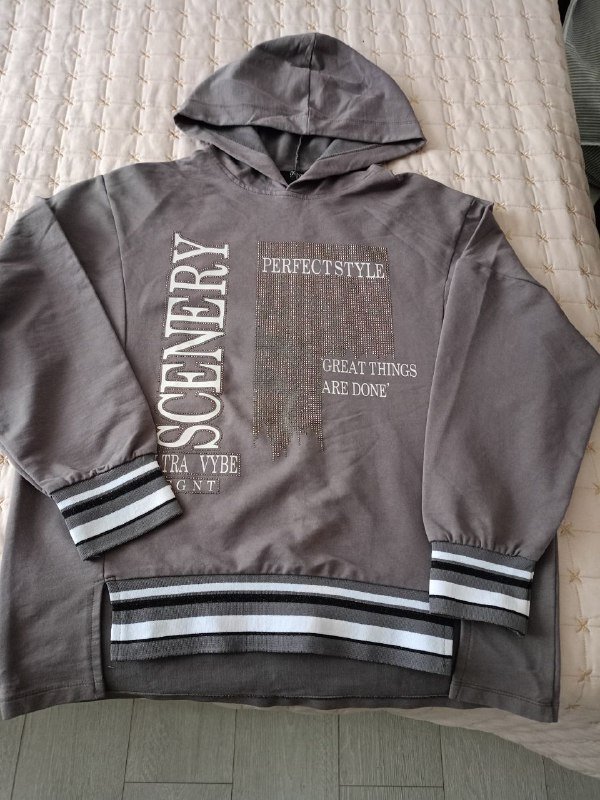 Худи тонкий трикотаж размер 48