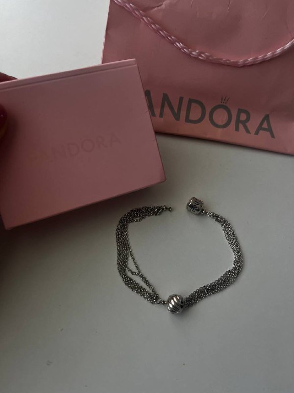 Браслет Pandora и шарм клипса комплект 4