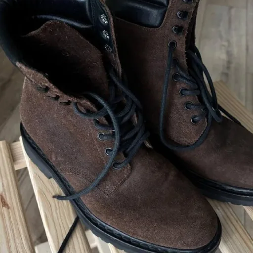 Замшевые Saint Laurent Trekker Combat Boots EU39