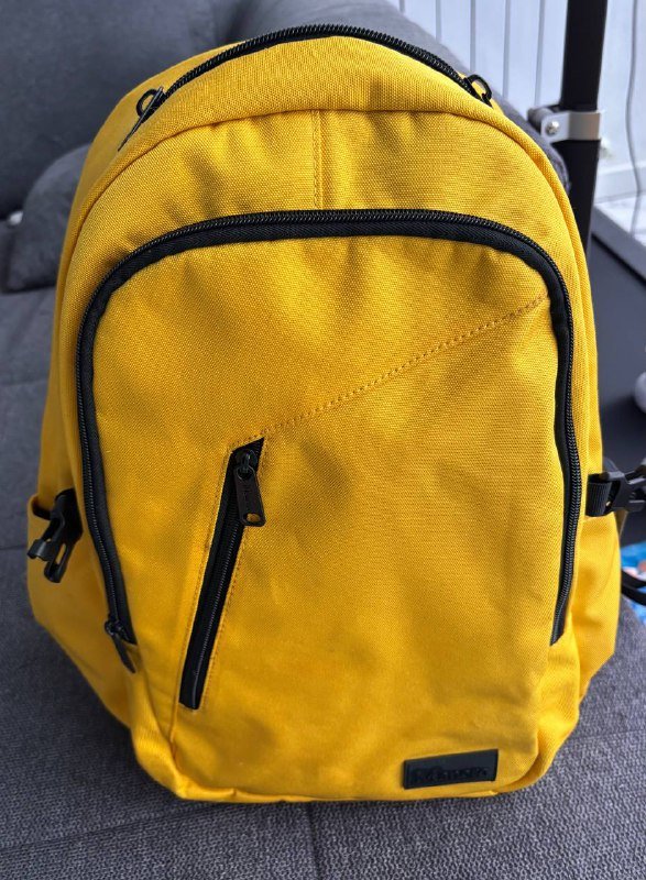 Желтый рюкзак с отделением для ноутбука 2