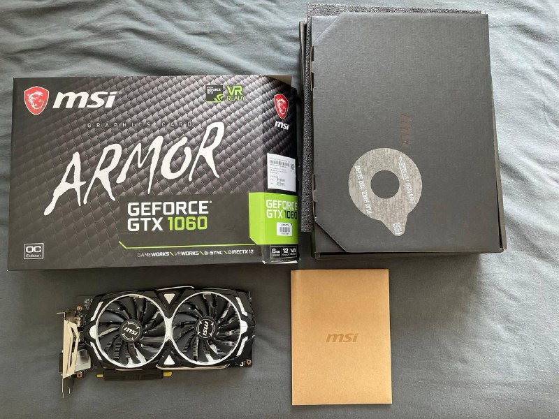 Видеокарта MSI GTX1060 6GB Armor OCV1