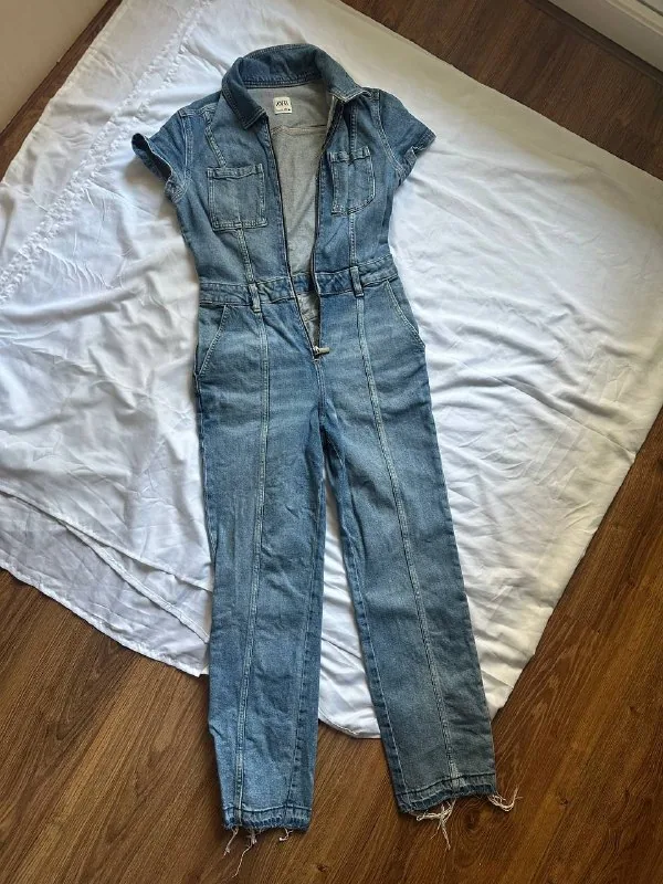 Джинсовый комбинезон Zara 1