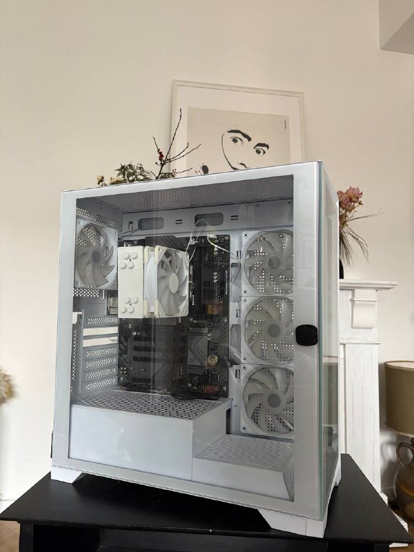 Материнская плата B550, корпус Crosswind LC-806W-ON, блок питания Deepcool PF500, кулер ID-COOLING SE-224-XTS ARGB