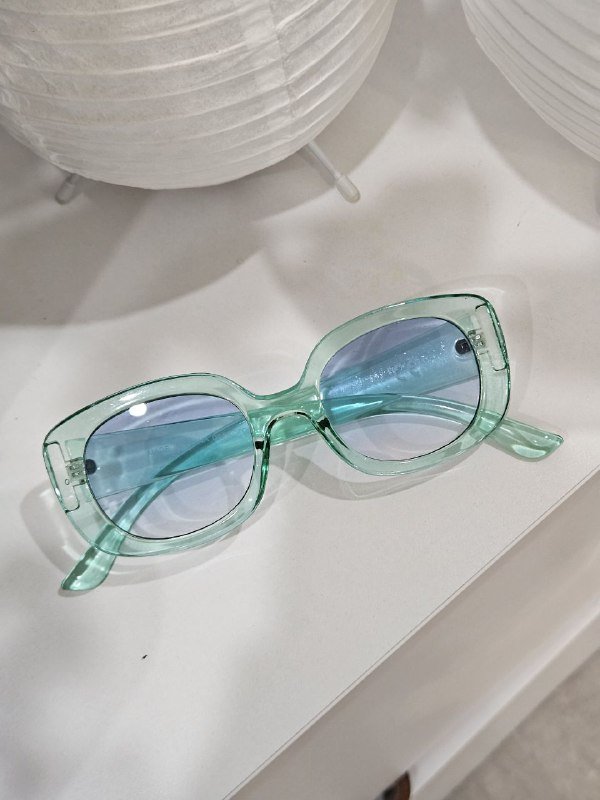 Женские очки в леденцовой оправе голубые 3