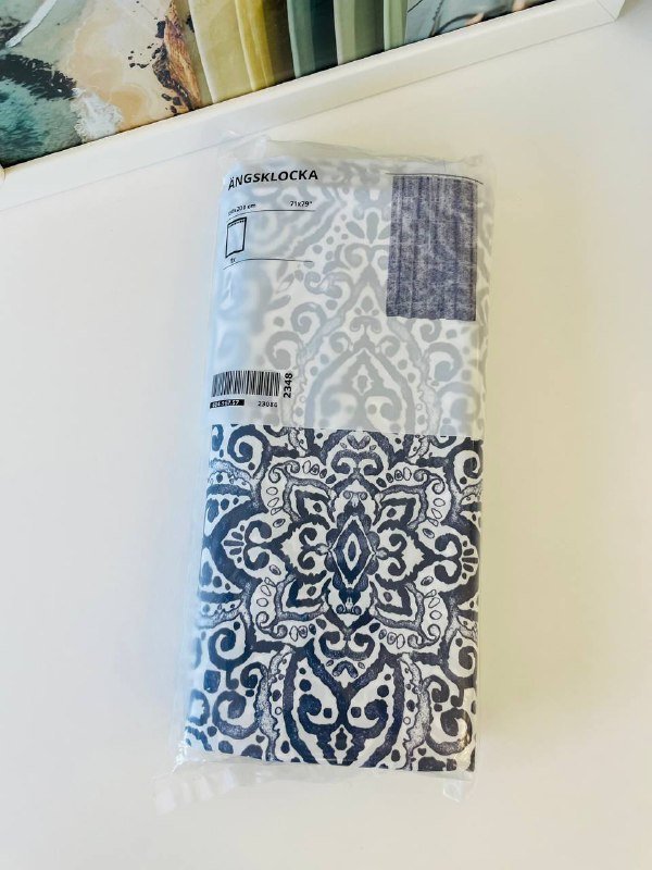 Штора для ванной IKEA ÄNGSKLOCKA 3