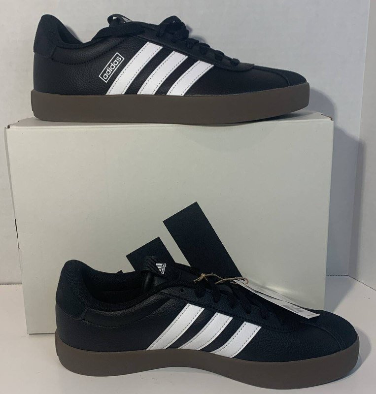 Adidas VL Court 3.0 кроссовки мужские черно-белые 43-44