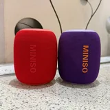Мини колонки Miniso, красная и фиолетовая 1