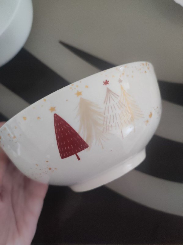 Новогодний набор посуды: тарелки, пиалы, кружки 5