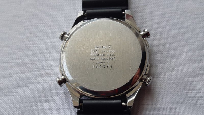 Винтажные часы Casio AW-600 90-х 4