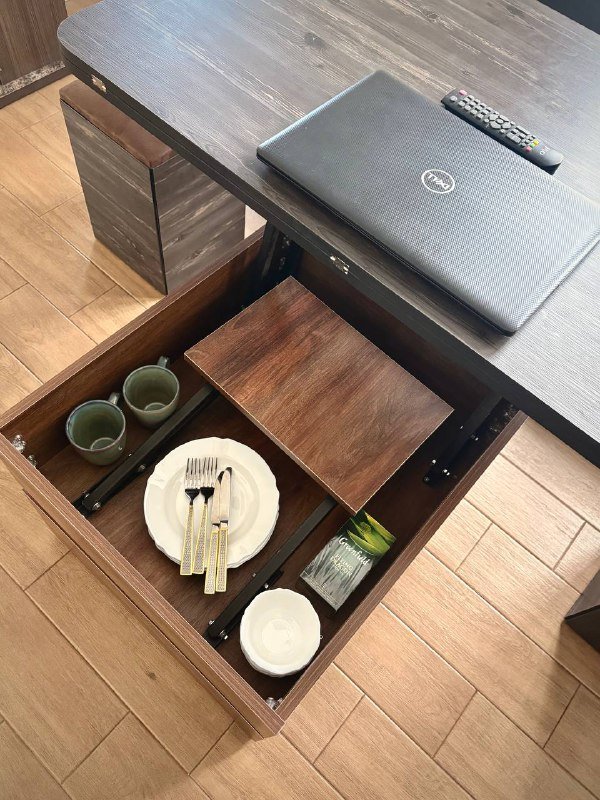 Стол трансформер с 4 стульями 7