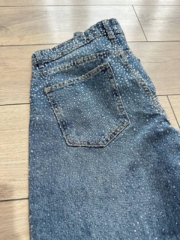 Джинсы Zara в камнях новые 4