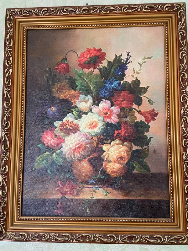 Блиница новая запечатанная, пуф коженый, картина 2