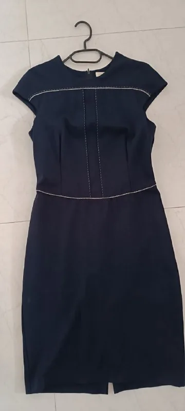 Тёмно-синие платья и чёрное платье-туника 1