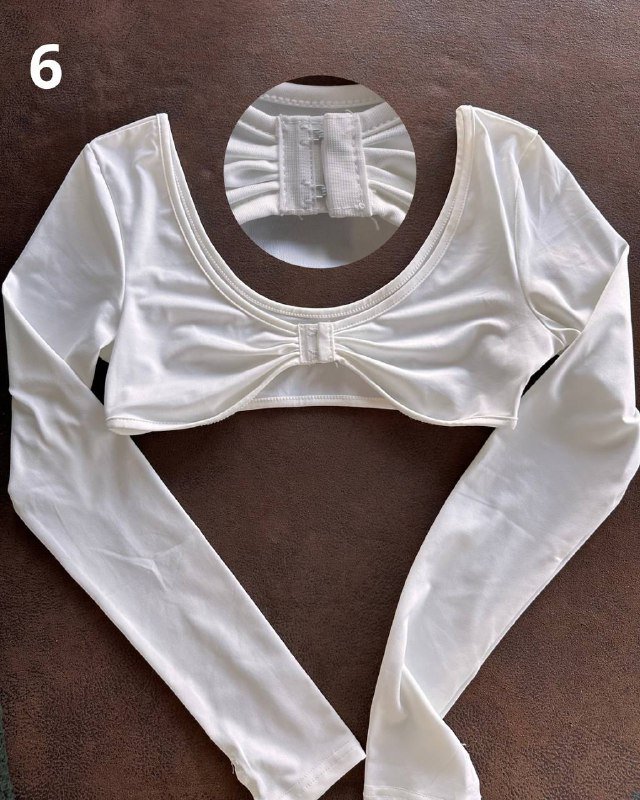 Топ-бандо, велосипедки, кроп-топ с длинным рукавом XS-S 10