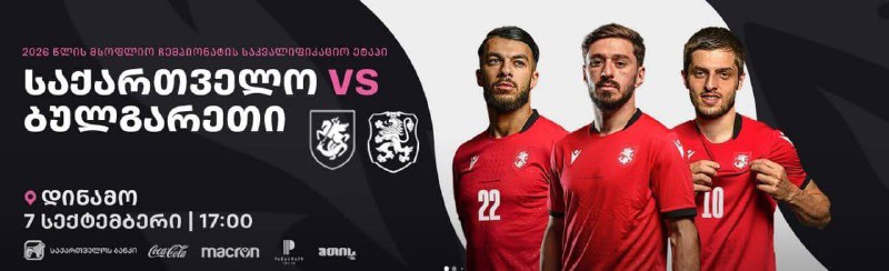 Билеты на матч Грузия - Болгария, центральная трибуна