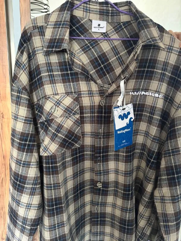 Новая рубашка WaitingWave L oversize 1