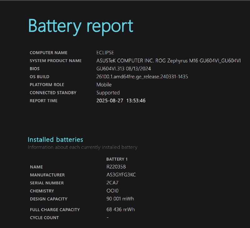 Игровой ноутбук Asus ROG Zephyrus M16 GU604VI 6