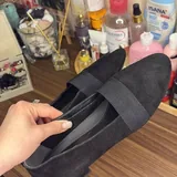 Черные женские лодочки из замши 1