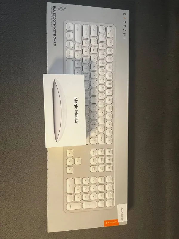 Satechi Aluminum Bluetooth Keyboard, Magic Mouse a1657 1