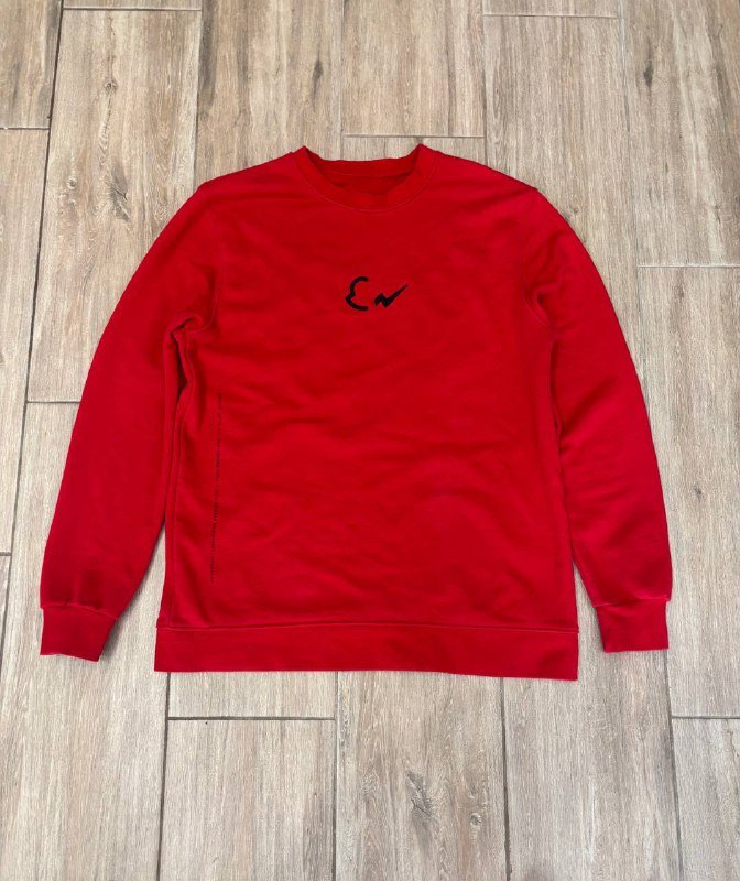 Красный худи Moncler размер M-L