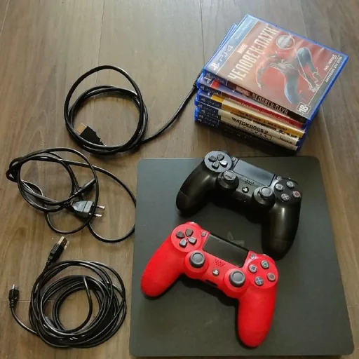 PS4, 7 дисков, 2 джойстика