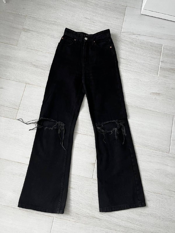 винтажные расклешенные джинсы, джинсы с деталями, straight fit, спортивные штаны, штаны карго, брюки винтаж, джинсы baggy, широкие, wide leg с рваными коленками 9