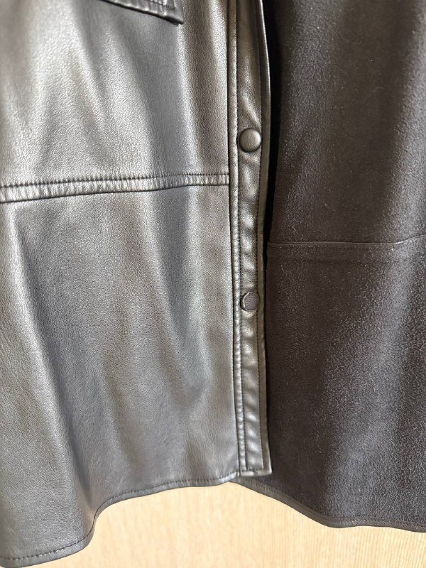 Кожаный жакет Lime, шуба UniClo 3