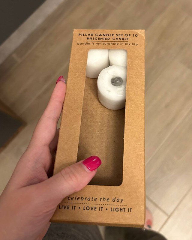 Светильник-домик, поднос для свечек, свечи 4