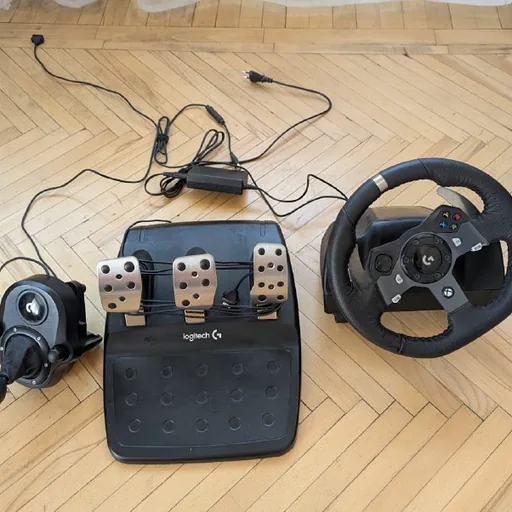 Игровой руль Logitech G920, педали, шифтер