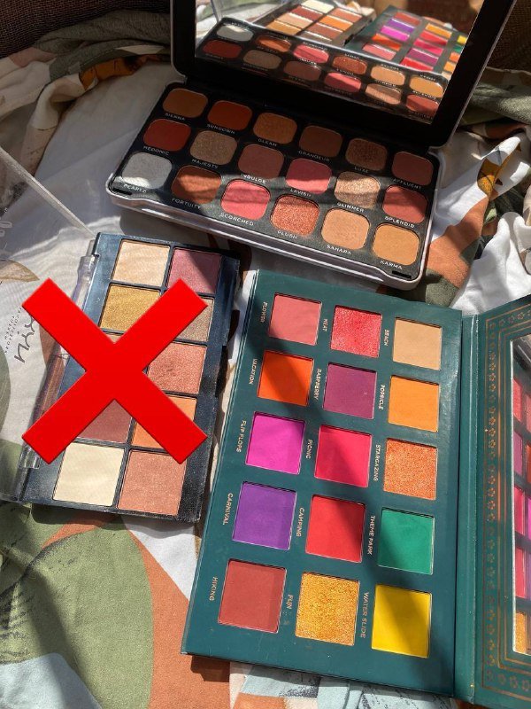 Палетки теней Violet Voss, ACE Beauty, Revolution, Revolution PRO 2