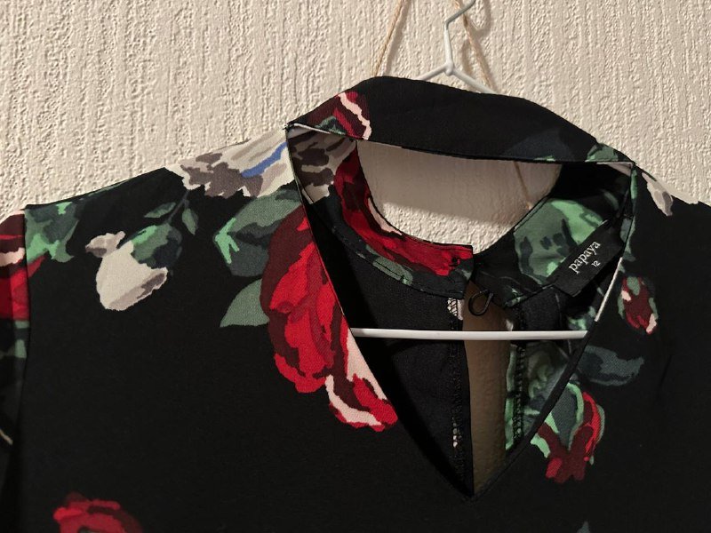 Элегантная блуза Papaya размер 12 с цветочным узором 2