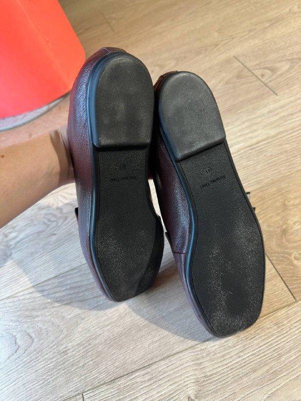 Лоферы Massimo Dutti бордовые женские 41 размер 2