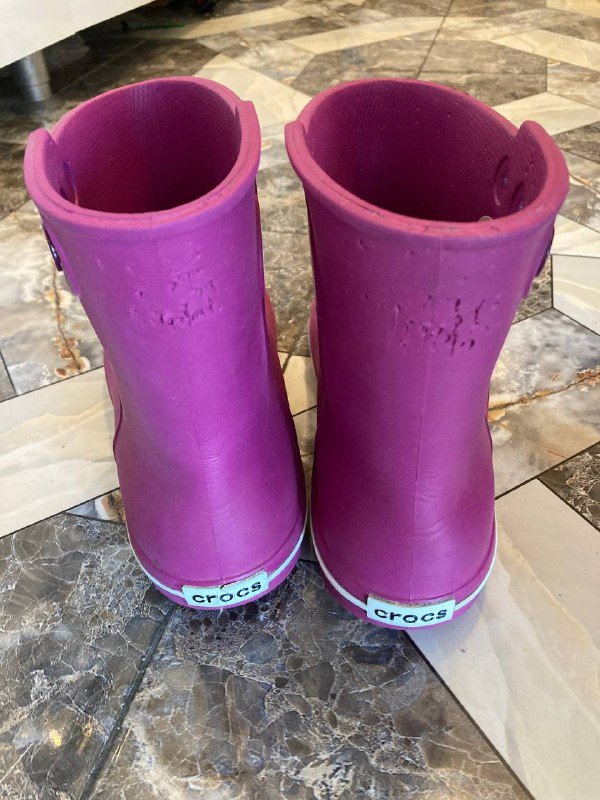 Резиновые сапоги crocs розовые W 10 3