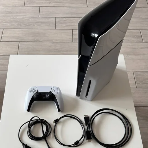 Sony PS5 slim disk 1TB, controller, cables