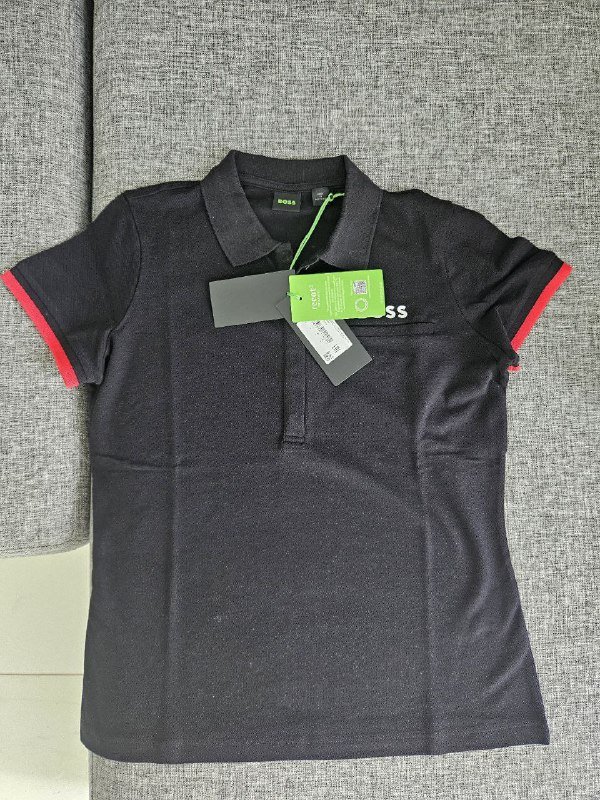 мужские и женские черные футболки поло HUGO BOSS 3