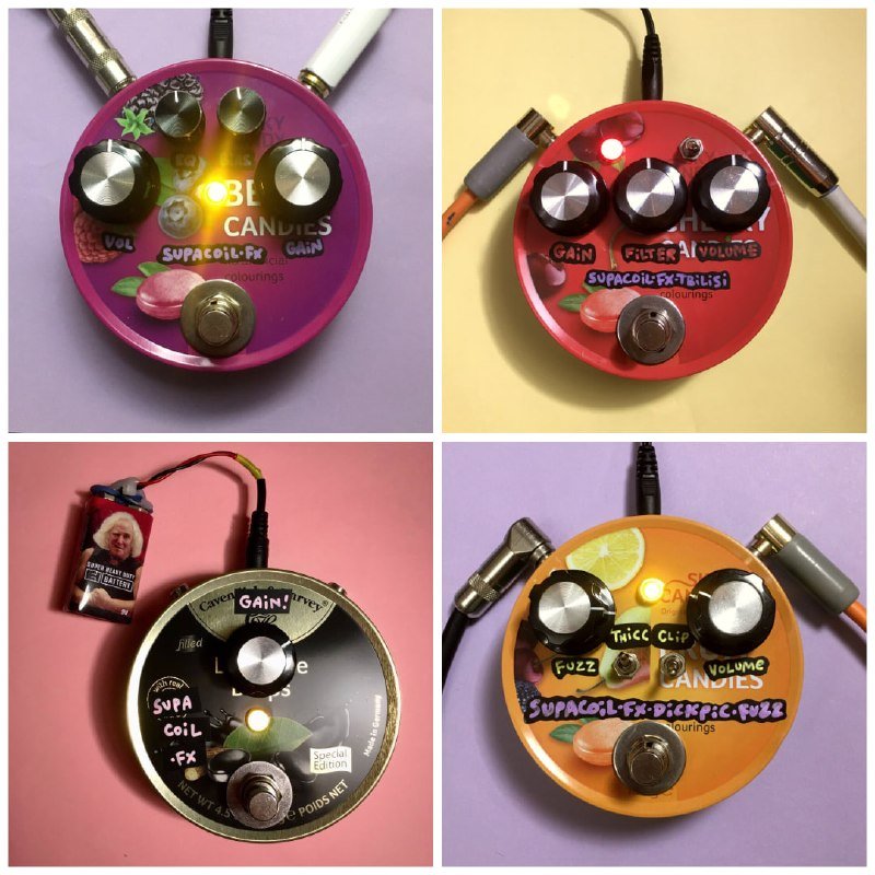 Гитарные педальки Supacoil FX Woolly Mammoth Rat Turbo Rat Echoplex Dickpic Fuzz