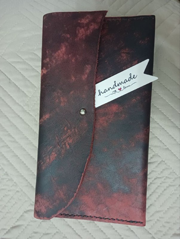 Кошелёк из натуральной кожи ручной работы