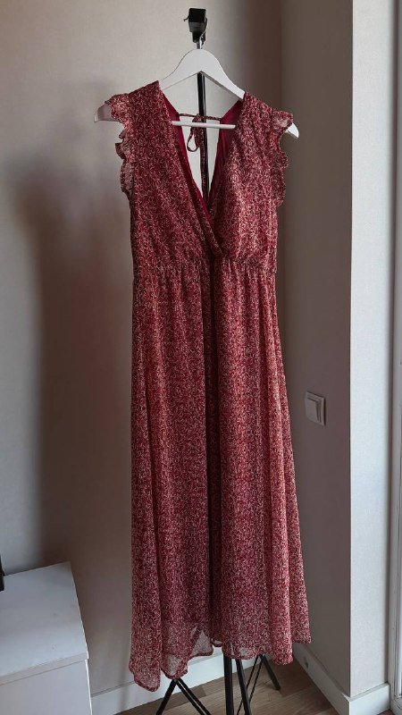 Платье миди Lilie Rose красное шифоновое