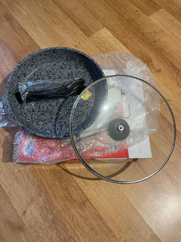 Сковородка с крышкой 28см с керамическим покрытием