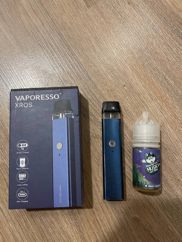 Vaporesso XROS с картриджем и жижа Husky 20 mg 2
