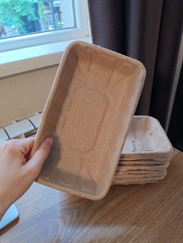 Бумажные лотки для овощей, 8 штук и 1 пластиковый 3
